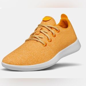 Allbirds Women’s Merino Wool Runner Sneaker Shoes Mizzle Yellow Orange Size 8